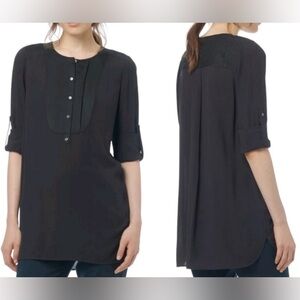 ⏳GUC- Vince ‘Trapunto’ Roll Sleeve Rayon Tunic